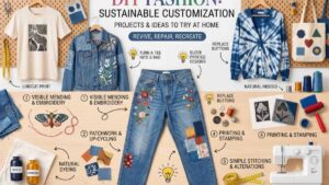 DIY Fashion: Customizing Your Clothes Sustainably, Projects, Ideas To Try At Home
